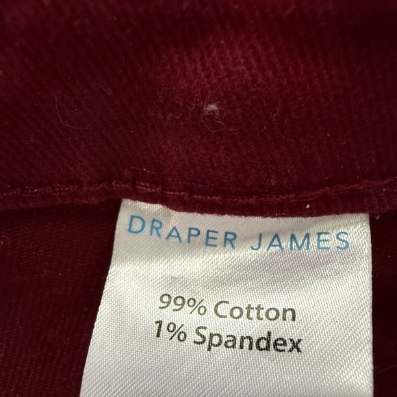 Draper James Deep Red Flare Jeans - Picture 5 of 7